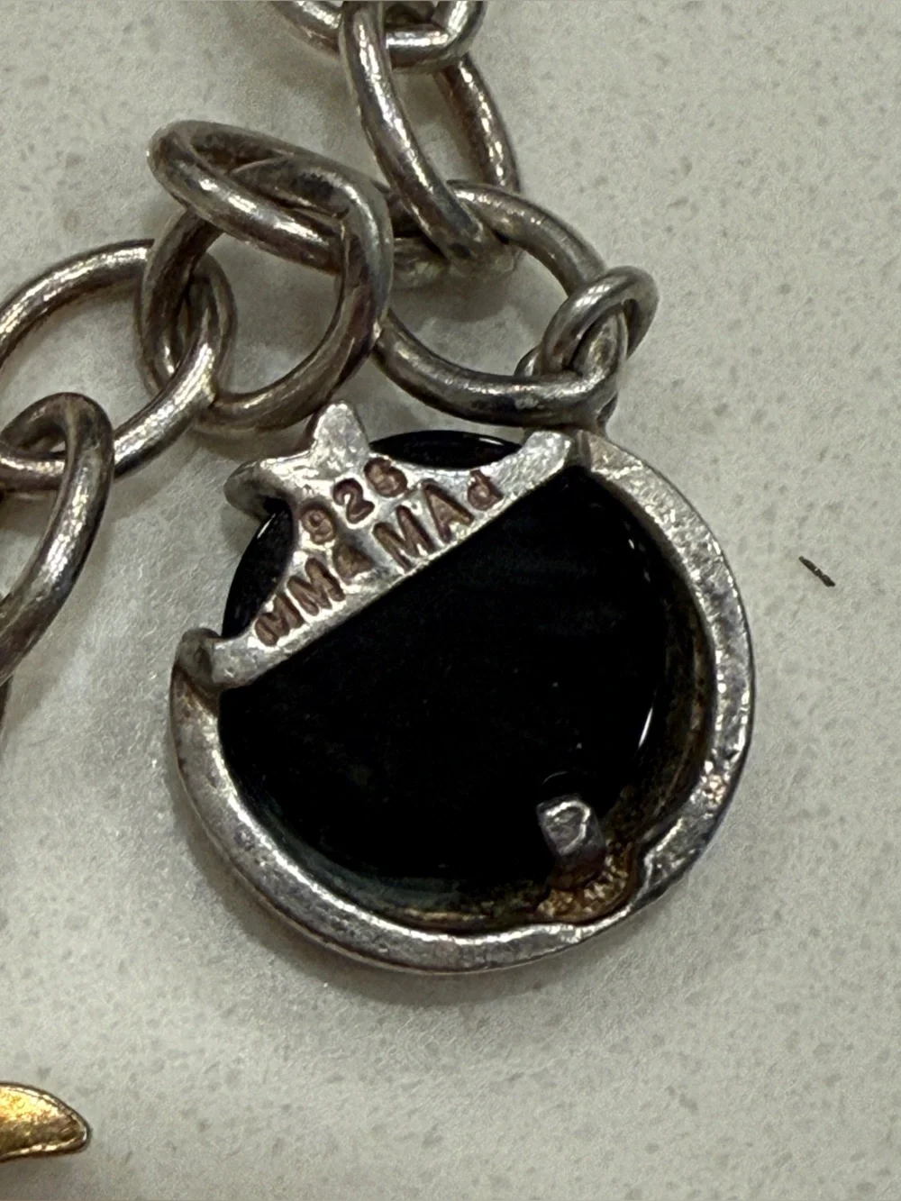 Sterling Sun & Moon Charm Bracelet